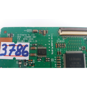 6870C-0263A , LC260WXE-SBB1 , LC260WXE SBB1 , LOGİC BOARD , T-CON BOARD , T-CON ADRES KARTI , CON BOARD.